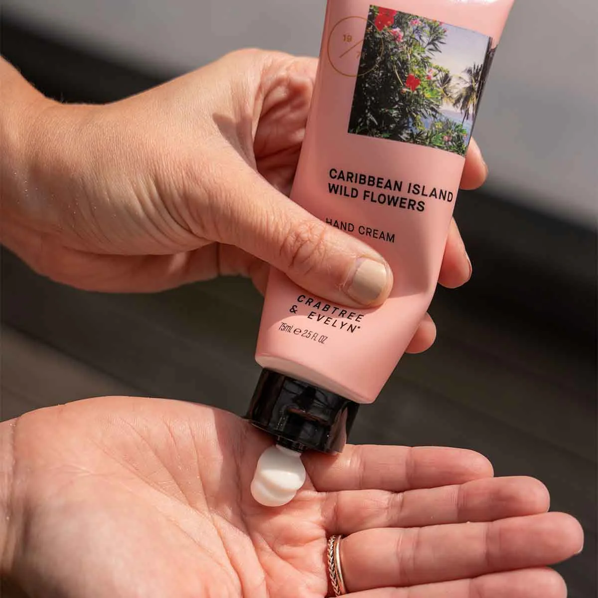 Caribbean Island Wild Flowers Hand Cream - 75ml - Image 4