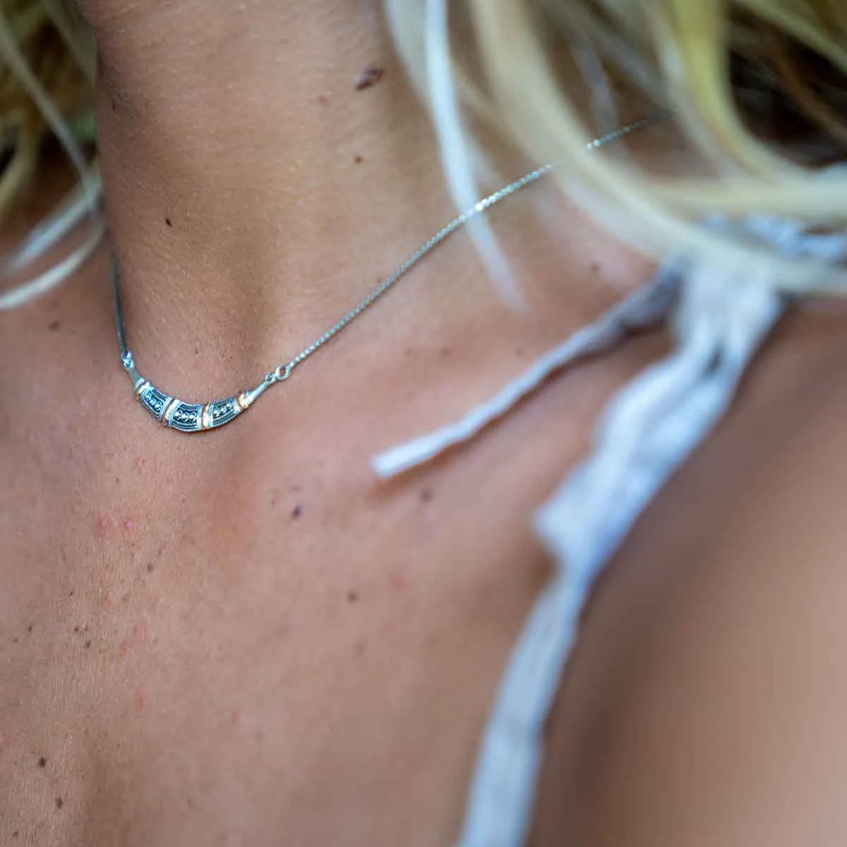 Hand Crafted Silver Necklace - Image 2