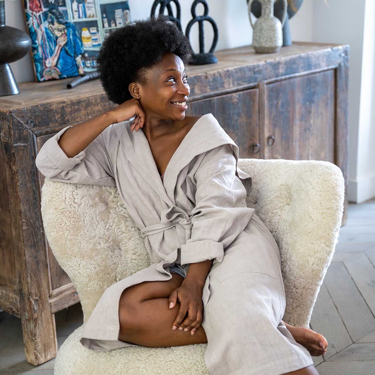 Linen Robe - Image 5