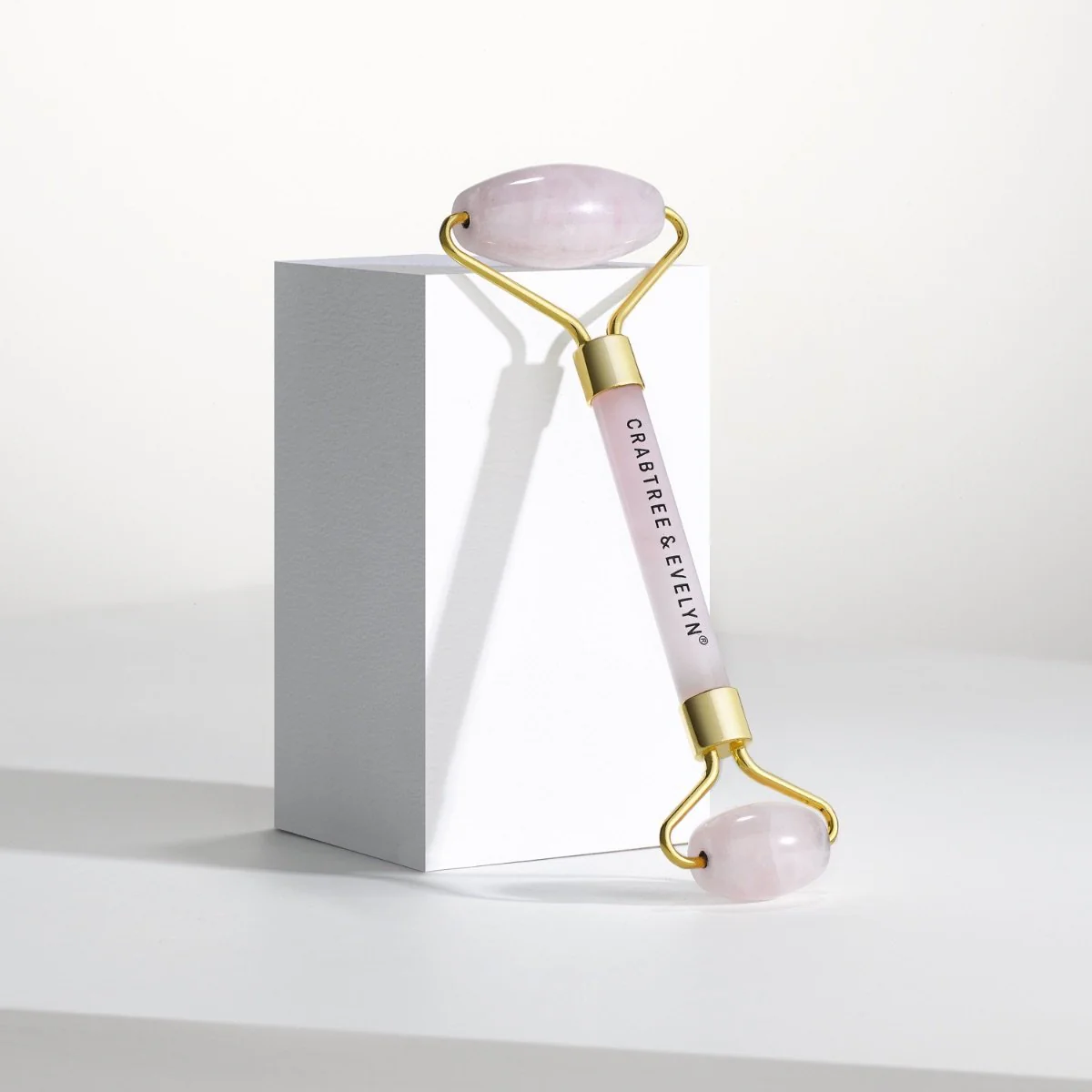 Rose Quartz Double Facial Roller